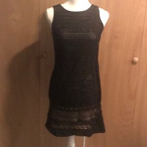 Eyelet black dress jacket set